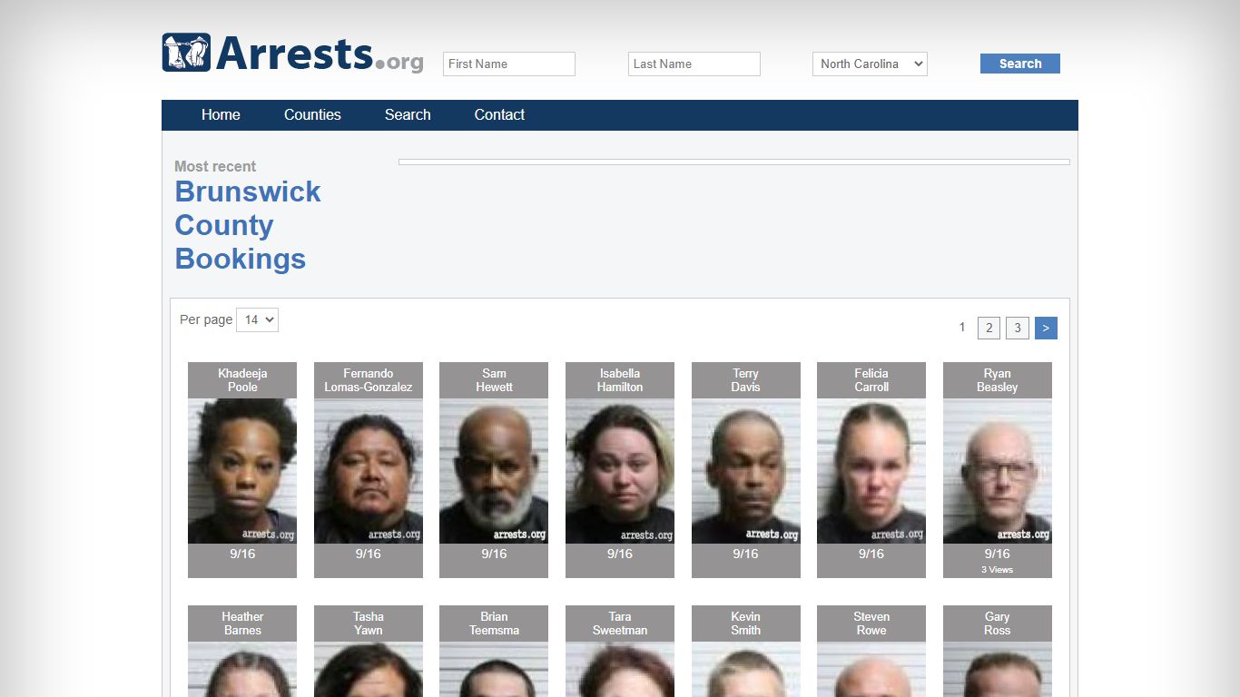 Brunswick County Arrests and Inmate Search